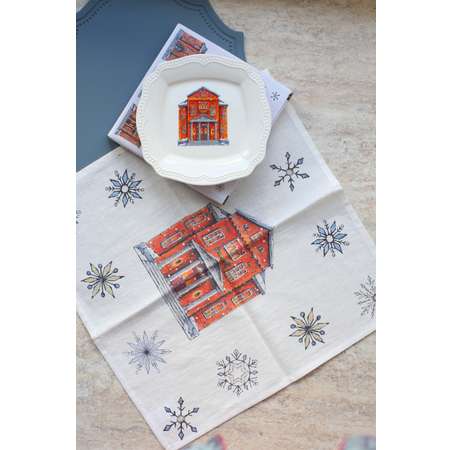 Тарелка закусочная Myatashop Snow Town