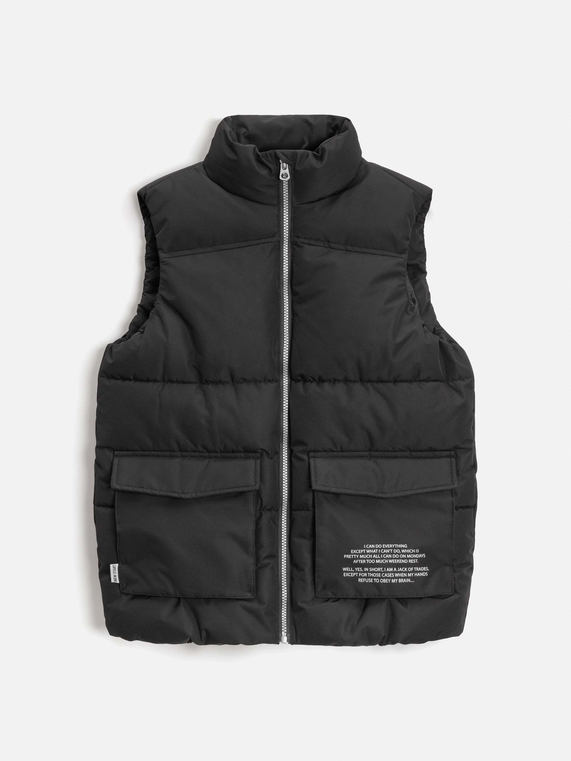 Изображение товара Утеплённый стёганный жилет Acoola для мальчиков с принтом и карманами