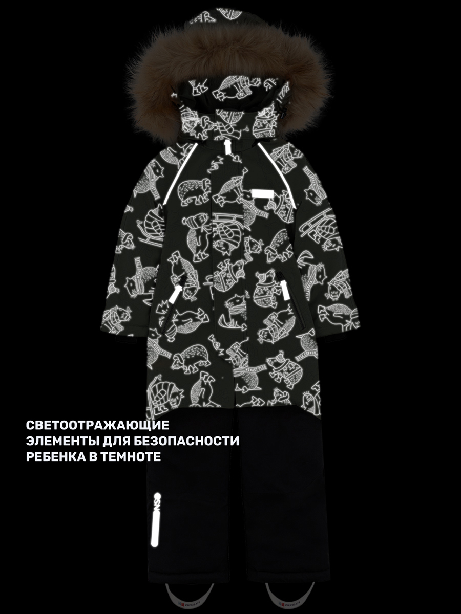 Комбинезон NIKASTYLE 8з1924 хаки/черный - фото 10