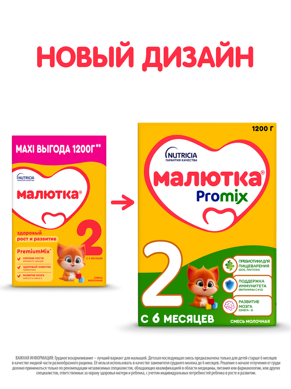 Смесь молочная сухая Малютка 2 1200г с 6 месяцев - фото 2