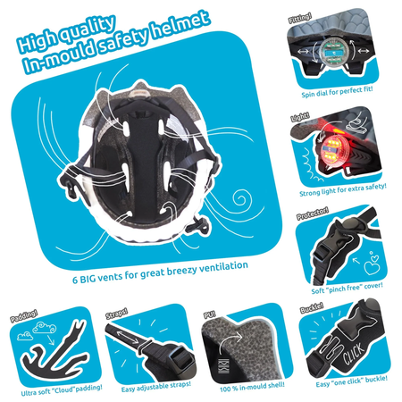Шлем Crazy Safety White Shark