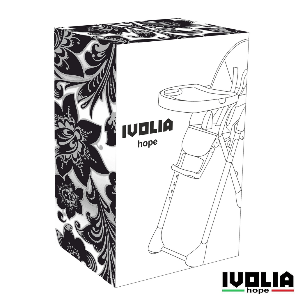 Стульчик для кормления Ivolia HOPE 01 2 колеса pink трансформер - фото 16