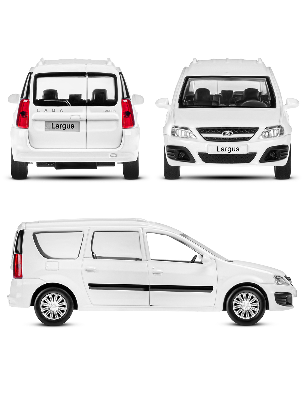 Автомобиль АВТОпанорама LADA Largus 1:43 JB1251629 - фото 8