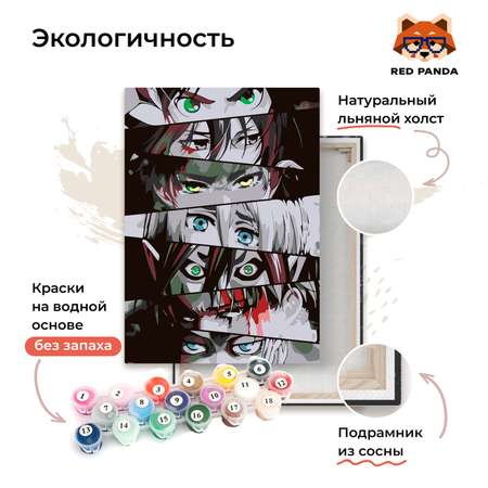 Картина по номерам Red Panda