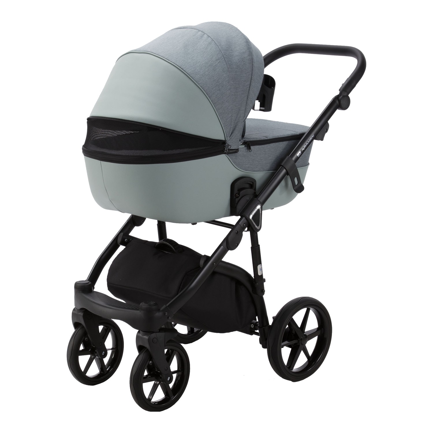 Коляска 2в1 Adamex Bibione Lux серый - фото 4