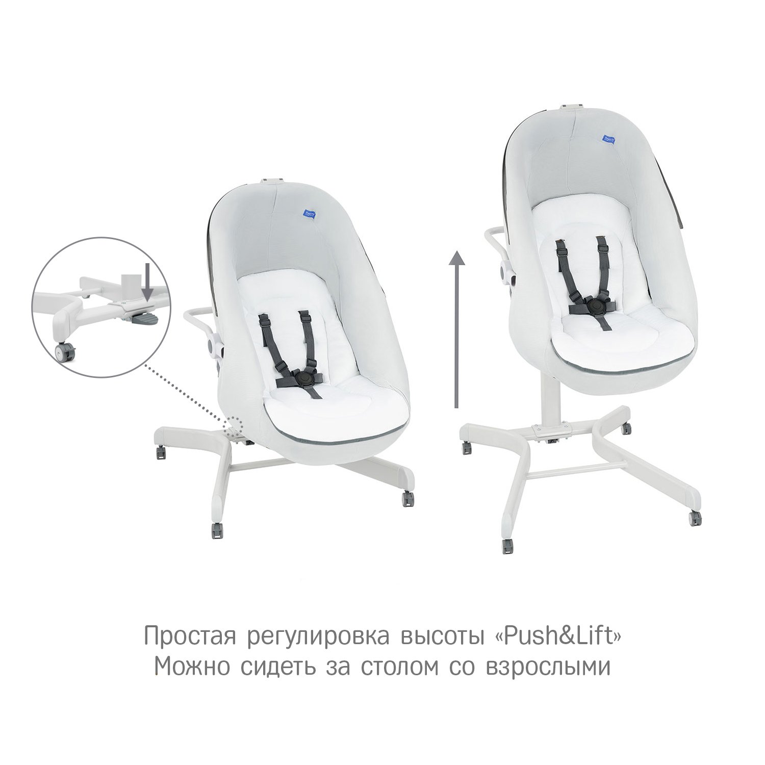 Колыбель SIMPLICITY 3000 Elite 5 в 1 серый - фото 8