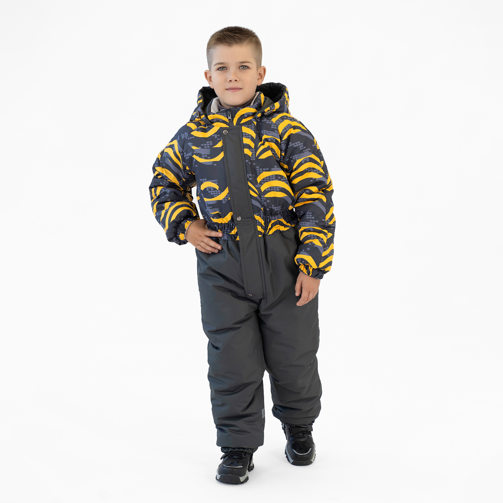 Комбинезон Arctic kids 30-011 желто-серый - фото 32