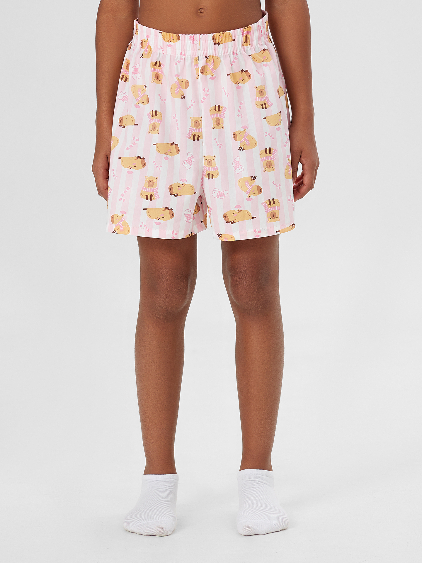 Пижама Mark Formelle (Марк Формэль) 567748/розовая сказка +капибары на розовой полоске - фото 6