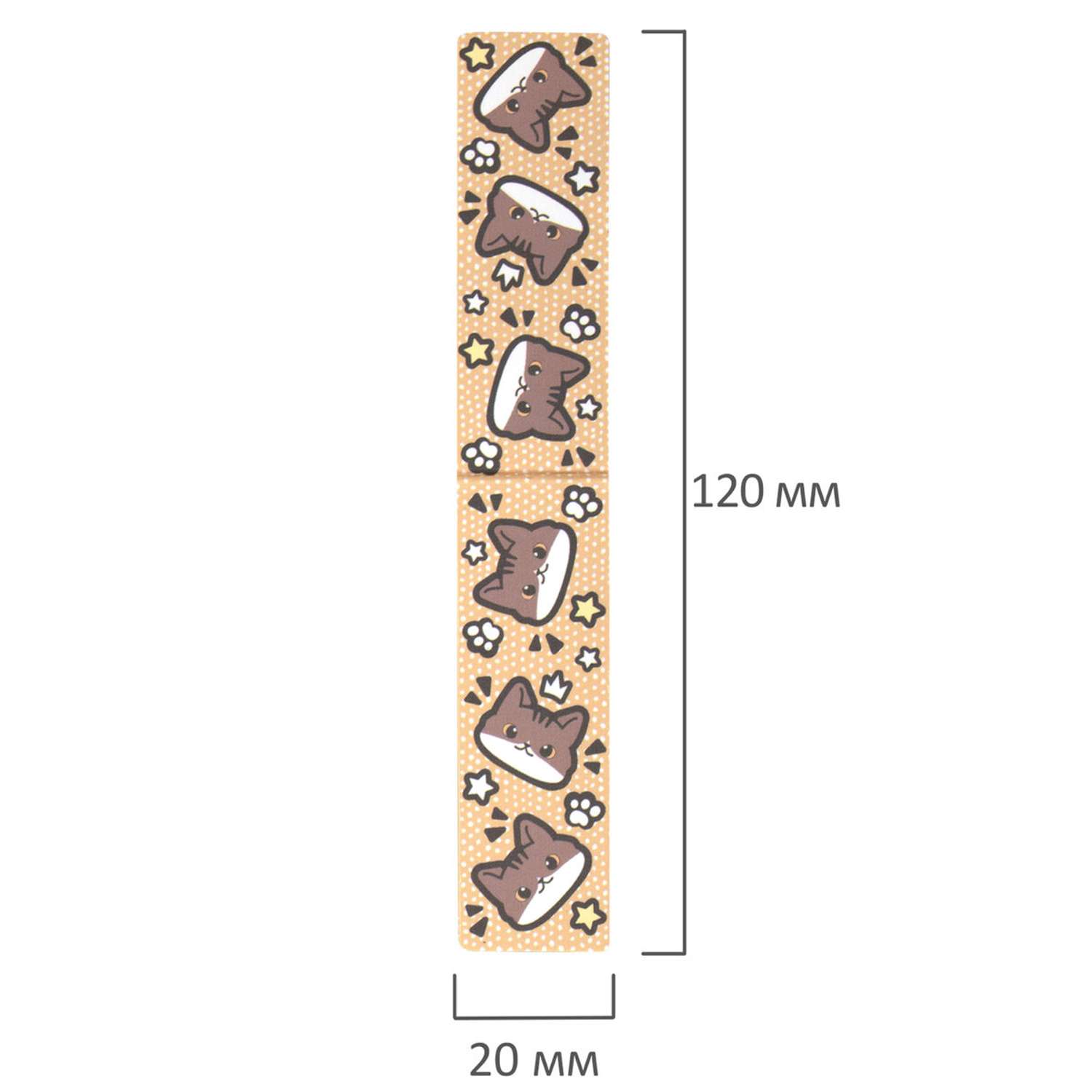 Закладки для книг магнитные Brauberg Милые коты 6 штук 60*20мм - фото 3