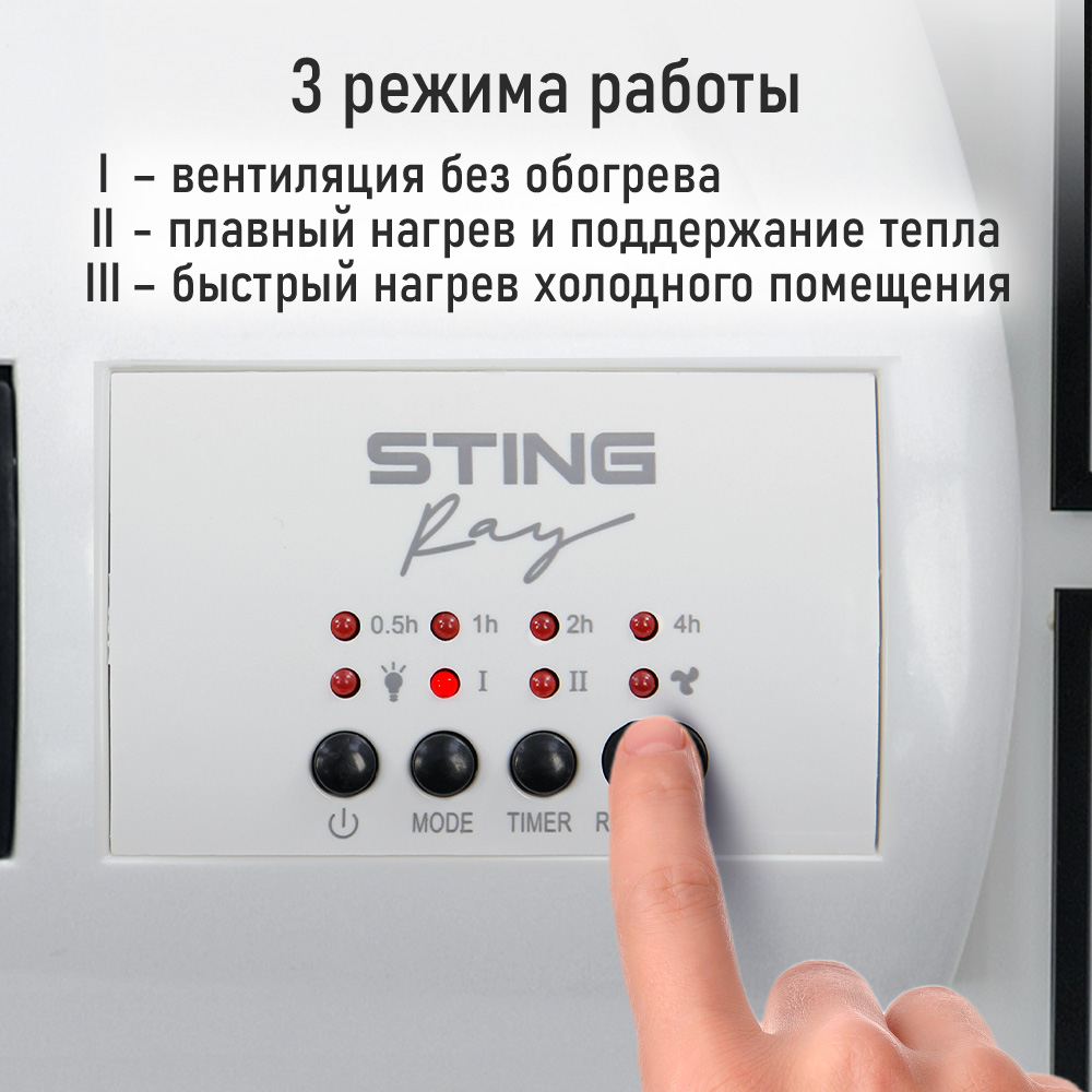 Тепловентилятор STINGRAY ST-FH1058A - фото 2