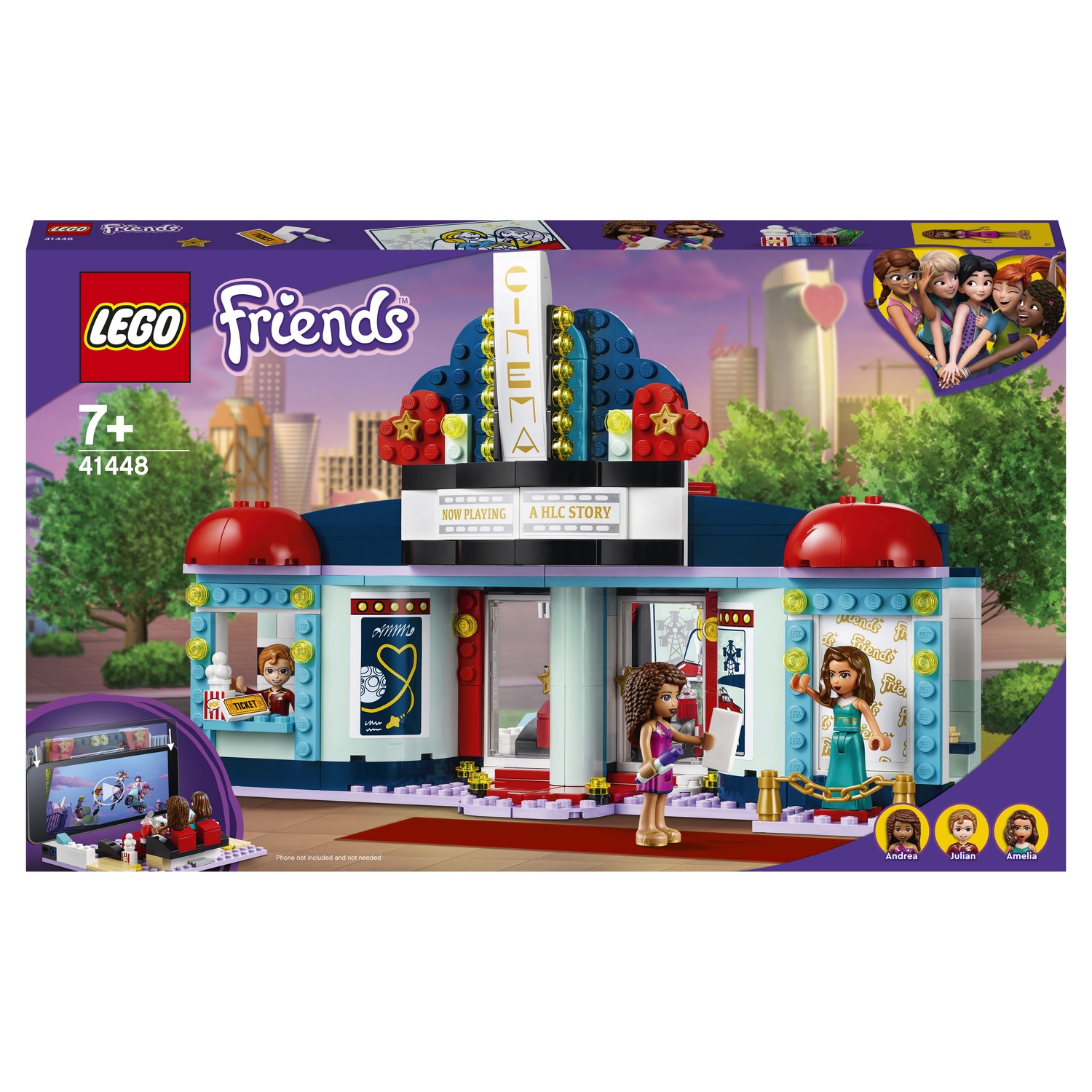 Конструктор LEGO Friends Кинотеатр Хартлейк-Сити 451 дет. - фото 2