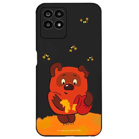 Силиконовый чехол Mcover для смартфона Realme 8i Союзмультфильм Медвежонок и мед