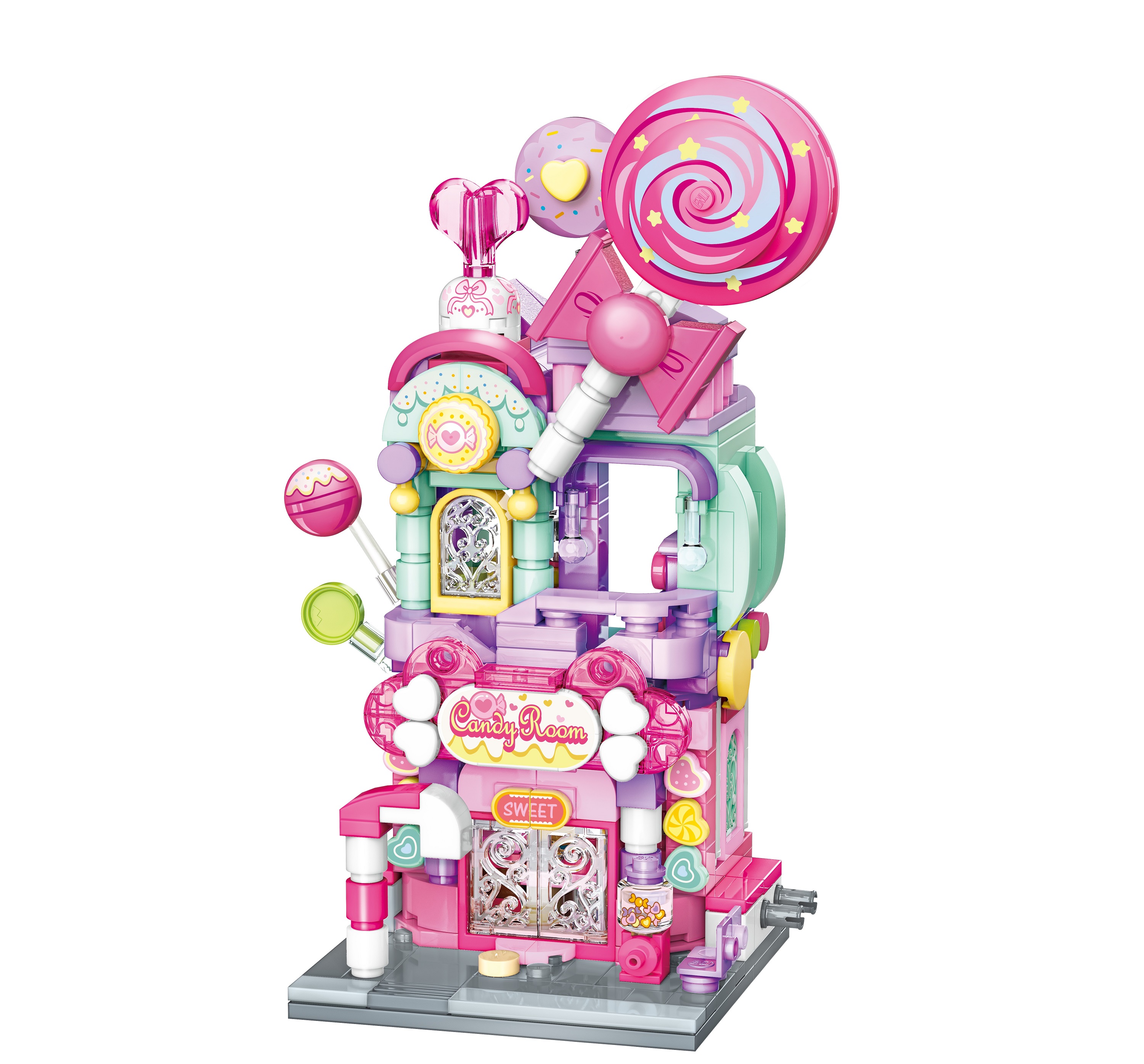 Конструктор QMAN Магазин конфет 358 дет. - фото 1