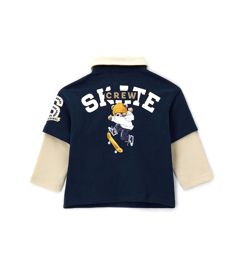 Поло с длинным рукавом ORIGINAL MARINES DFA0695NM_19-4111TCX - фото 2