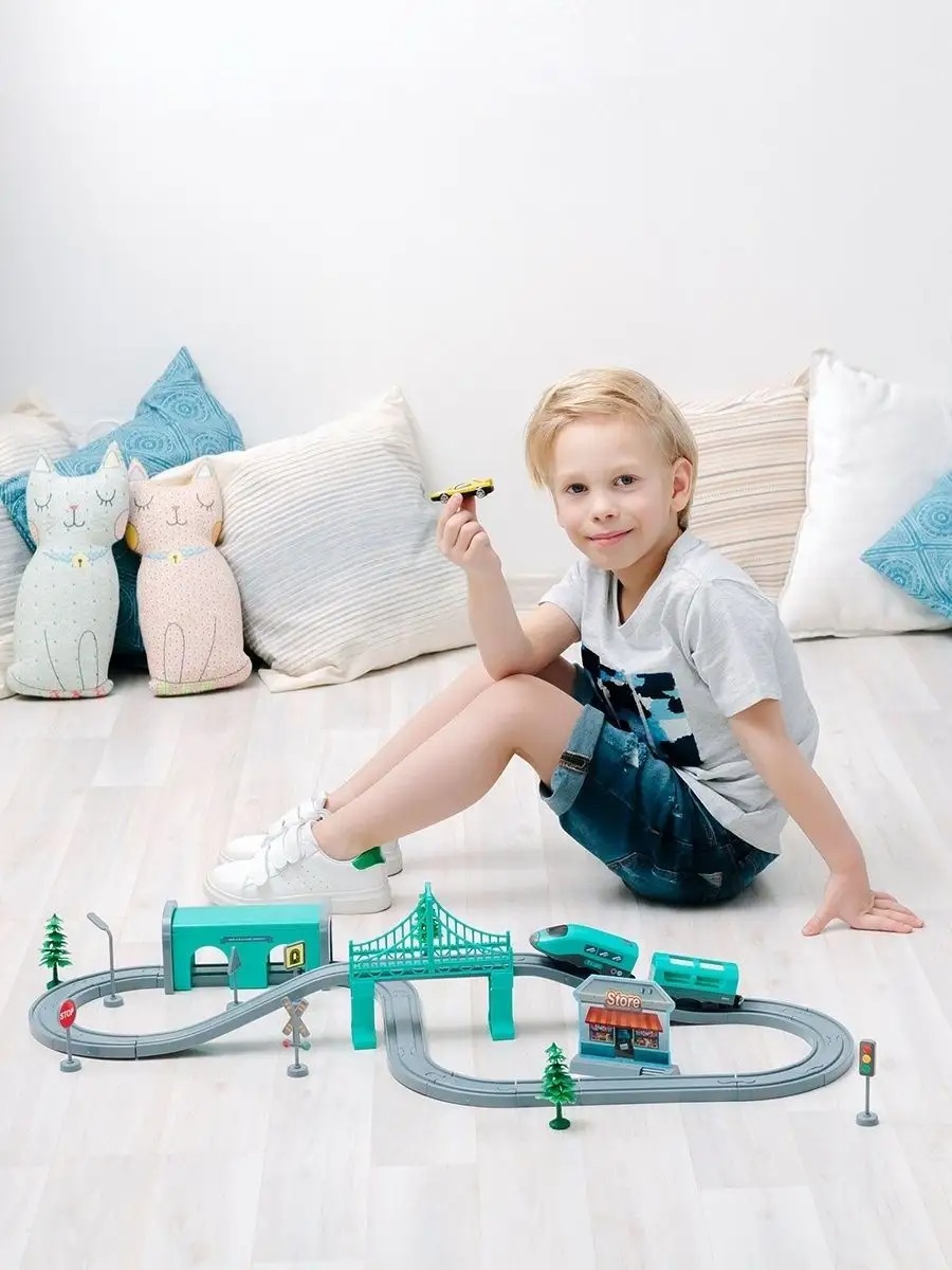 Набор железнодорожный Givito G201-008 - фото 1