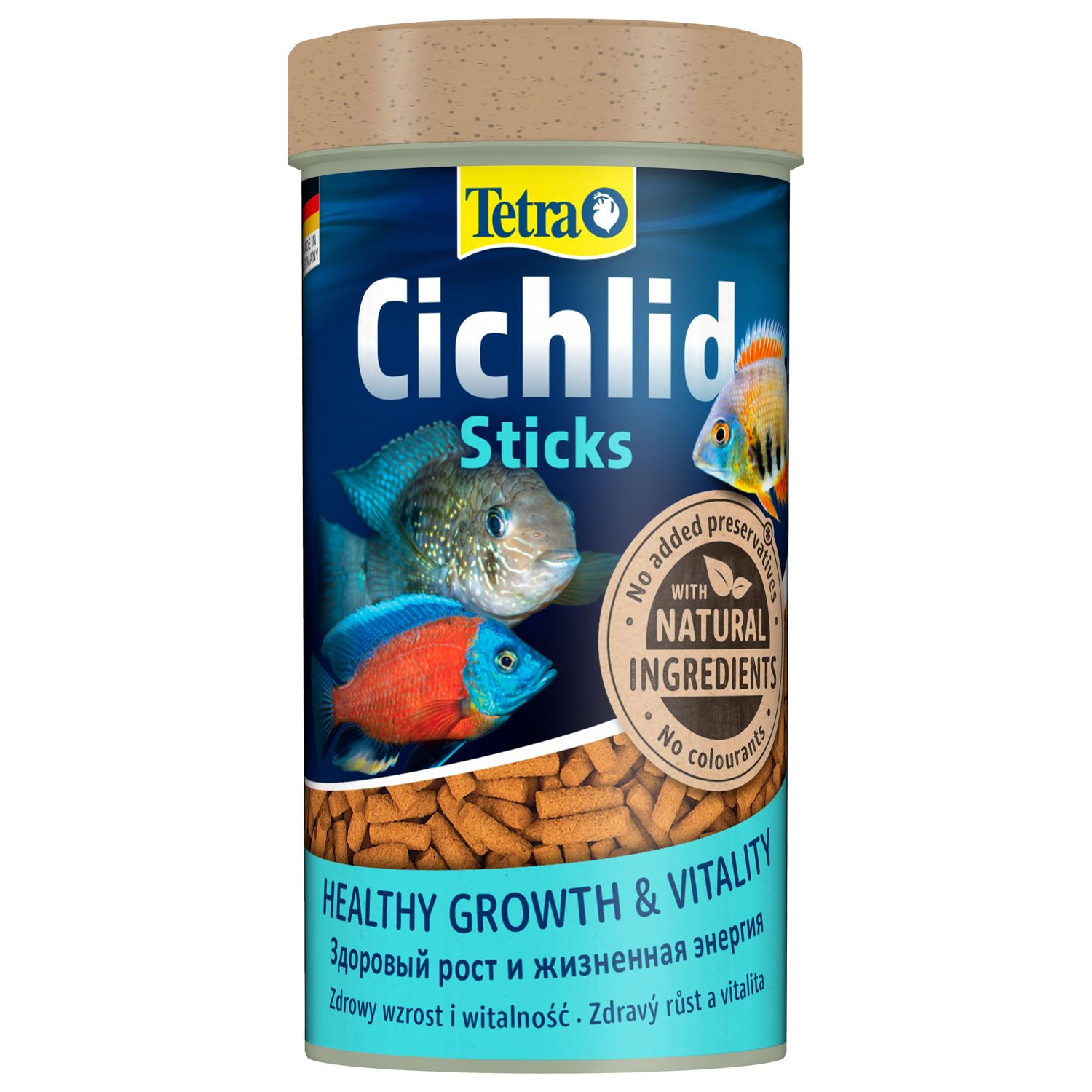 Корм для рыб Tetra Cichlid Sticks всех видов цихлид в палочках 250мл - фото 1