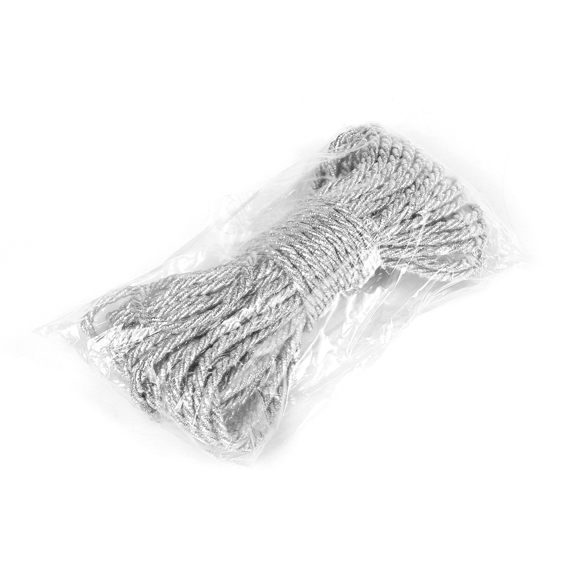 Шнур TBY витой 3мм цвет серебро - фото 4