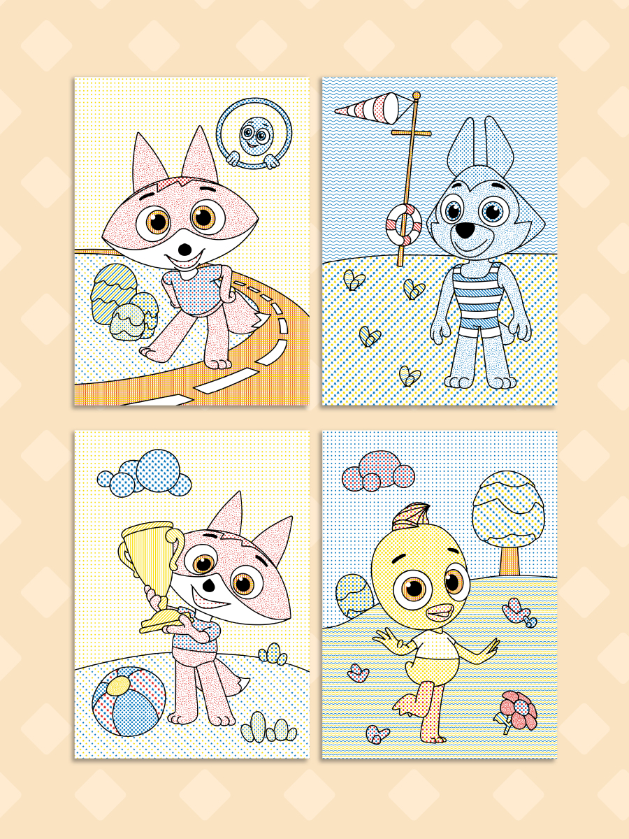 Раскраска водная Проф-Пресс большая Цветняшки 24х33 см - фото 6