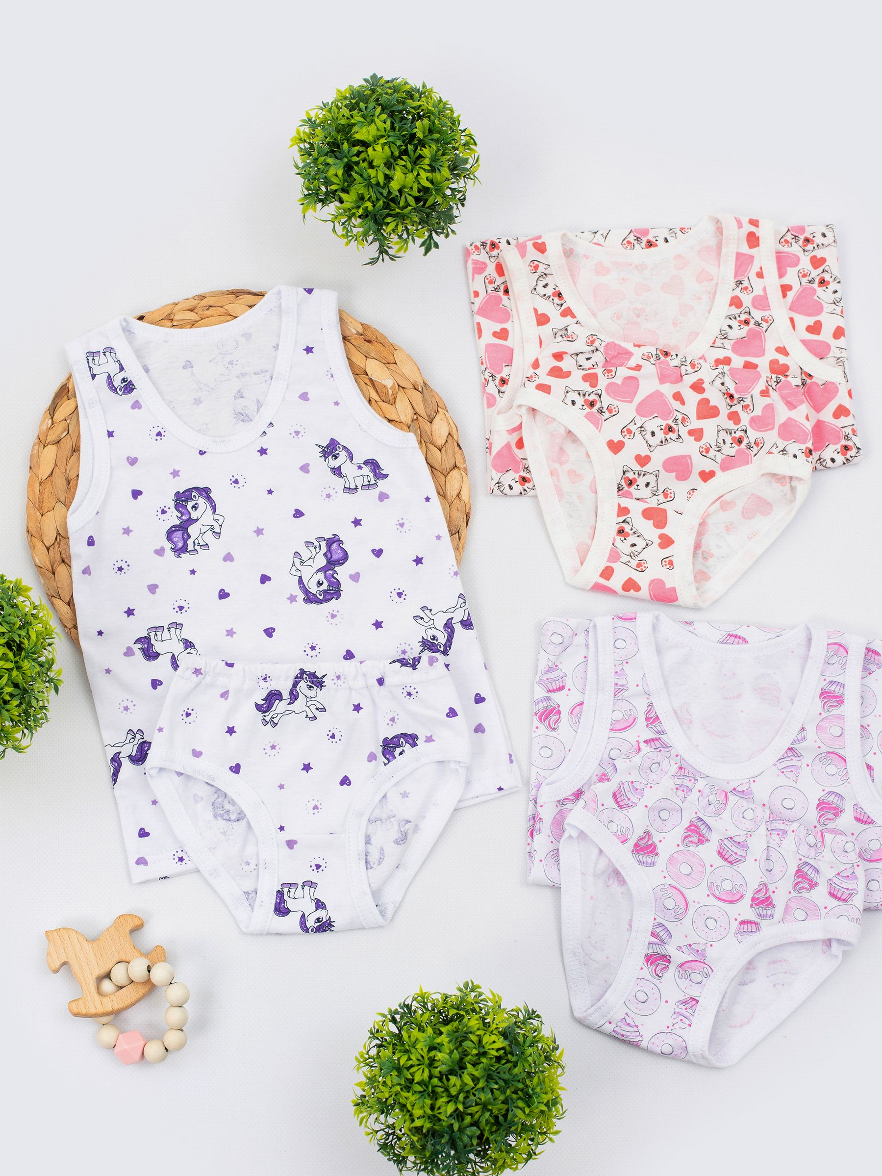 Комплект белья 3 шт IVANOVO KIDS МТД-001длядевочек - фото 1