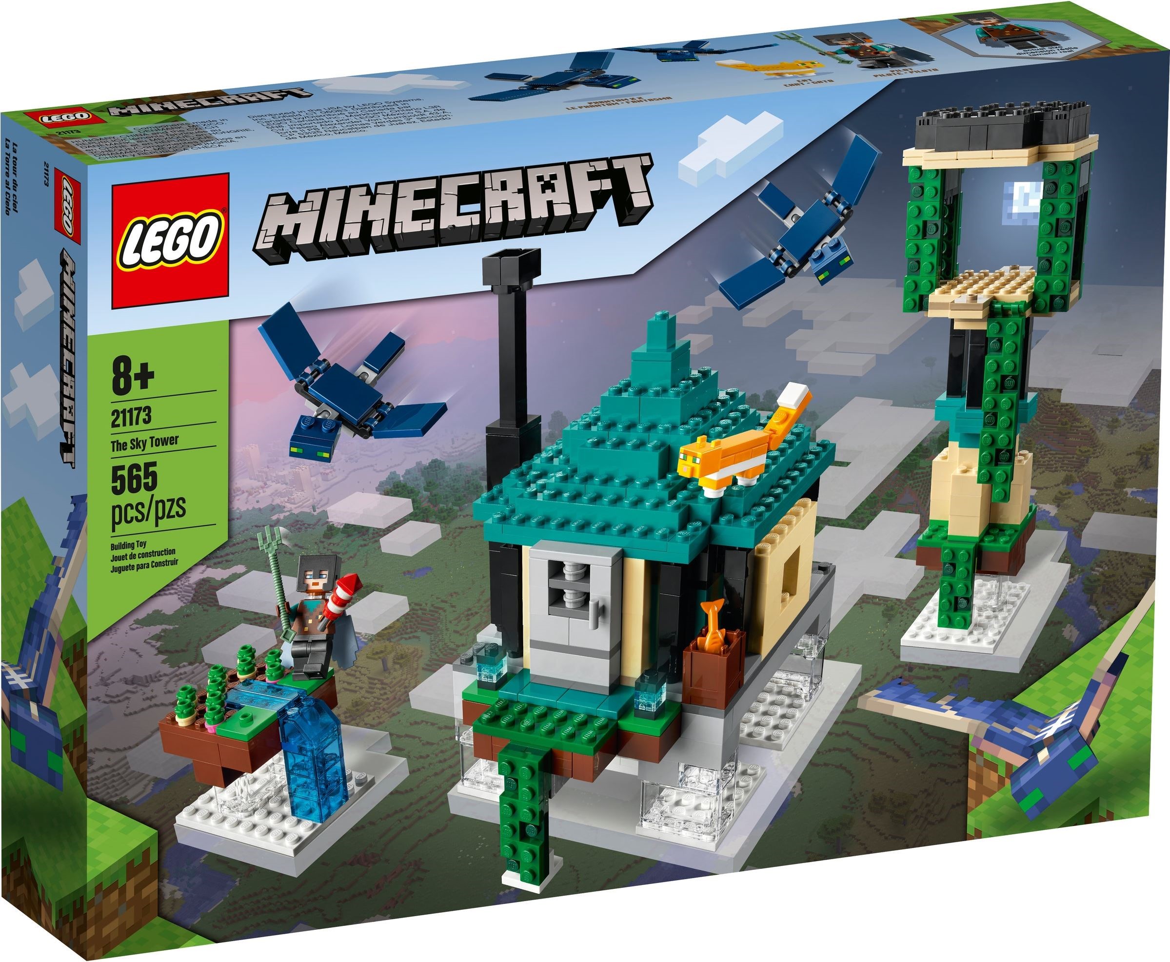 Изображение товара Конструктор LEGO Minecraft Небесная башня 21173 255 деталей для детей и взрослых