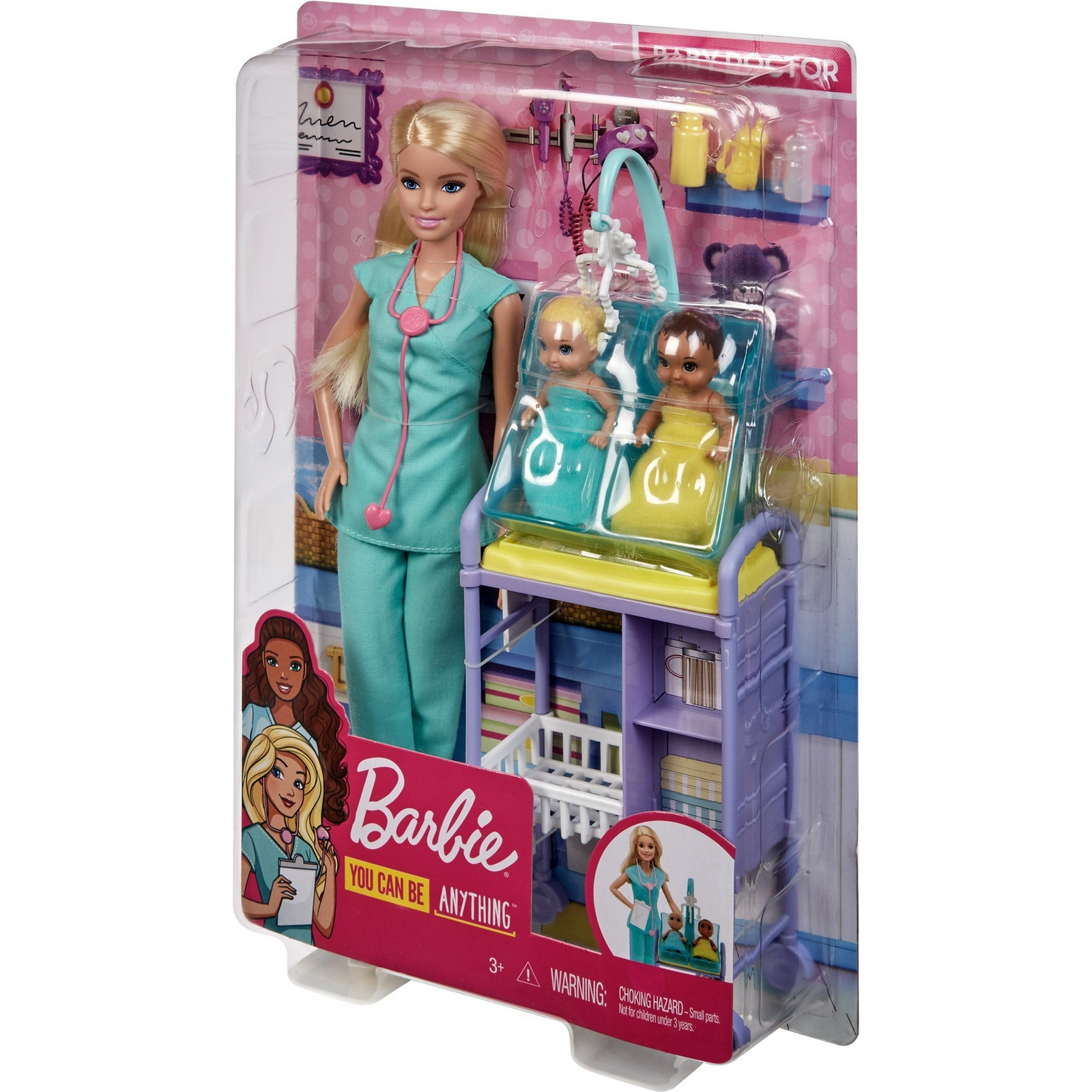 Кукла модельная Barbie Кем быть? Детский доктор Блондинка DHB63/GKH23 - фото 3