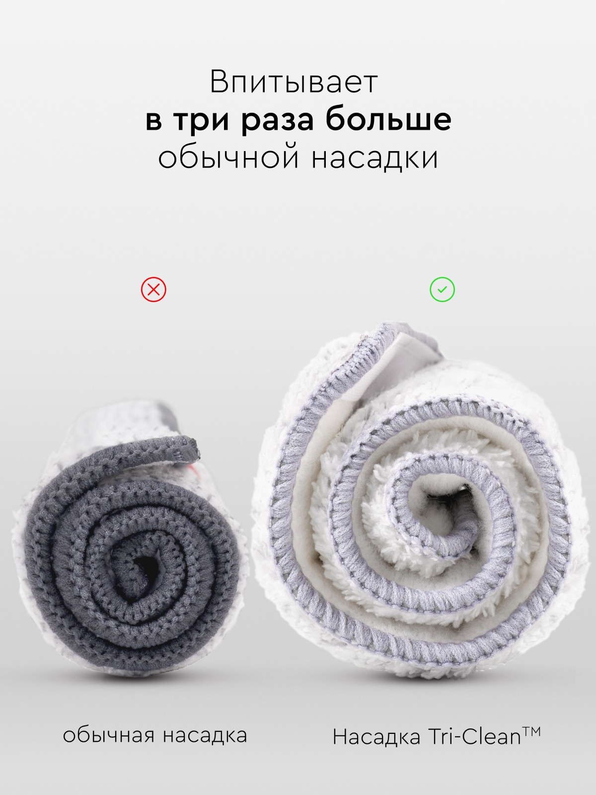 Насадка для швабры Hauswell Smart Mop 4 шт - фото 4