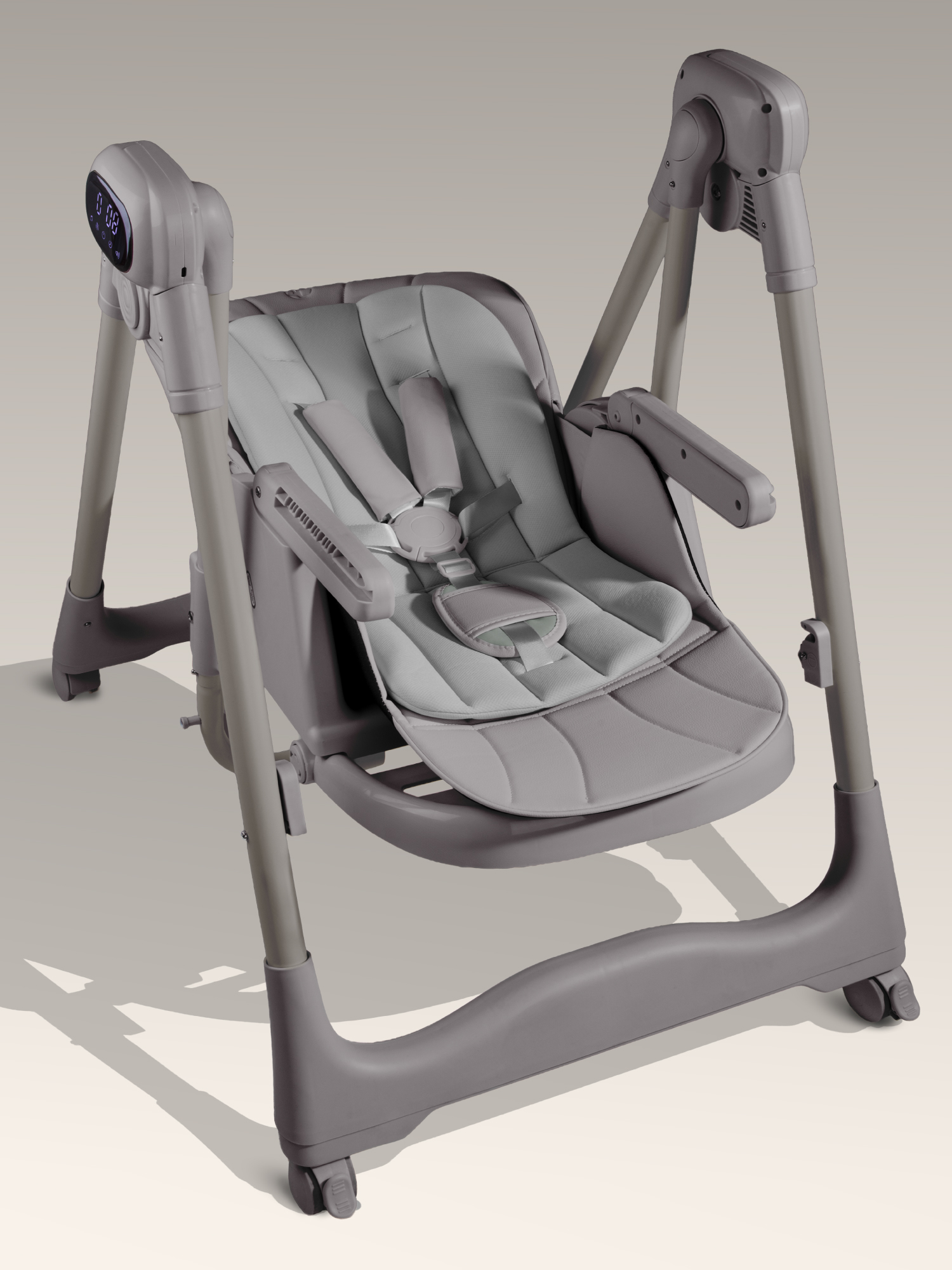 Стульчик для кормления Amarobaby Legacy серый - фото 27