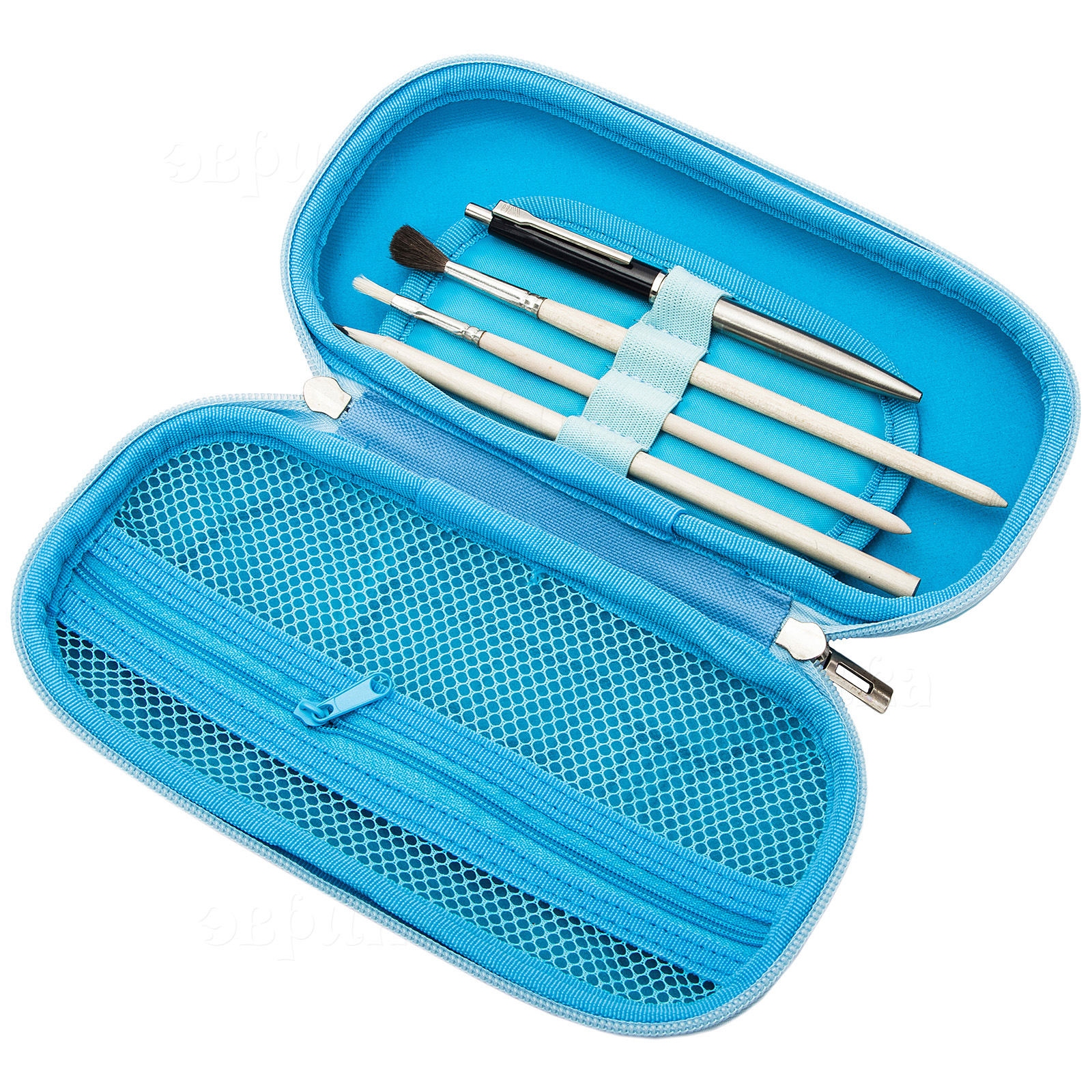 Пенал футляр ЭВРИКА Робот синий - фото 4