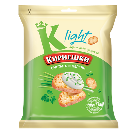Сухарики Кириешки Light в ассортименте 33г