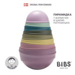 Игрушка BIBS пирамидка Wobbly Tower Bright Rainbow