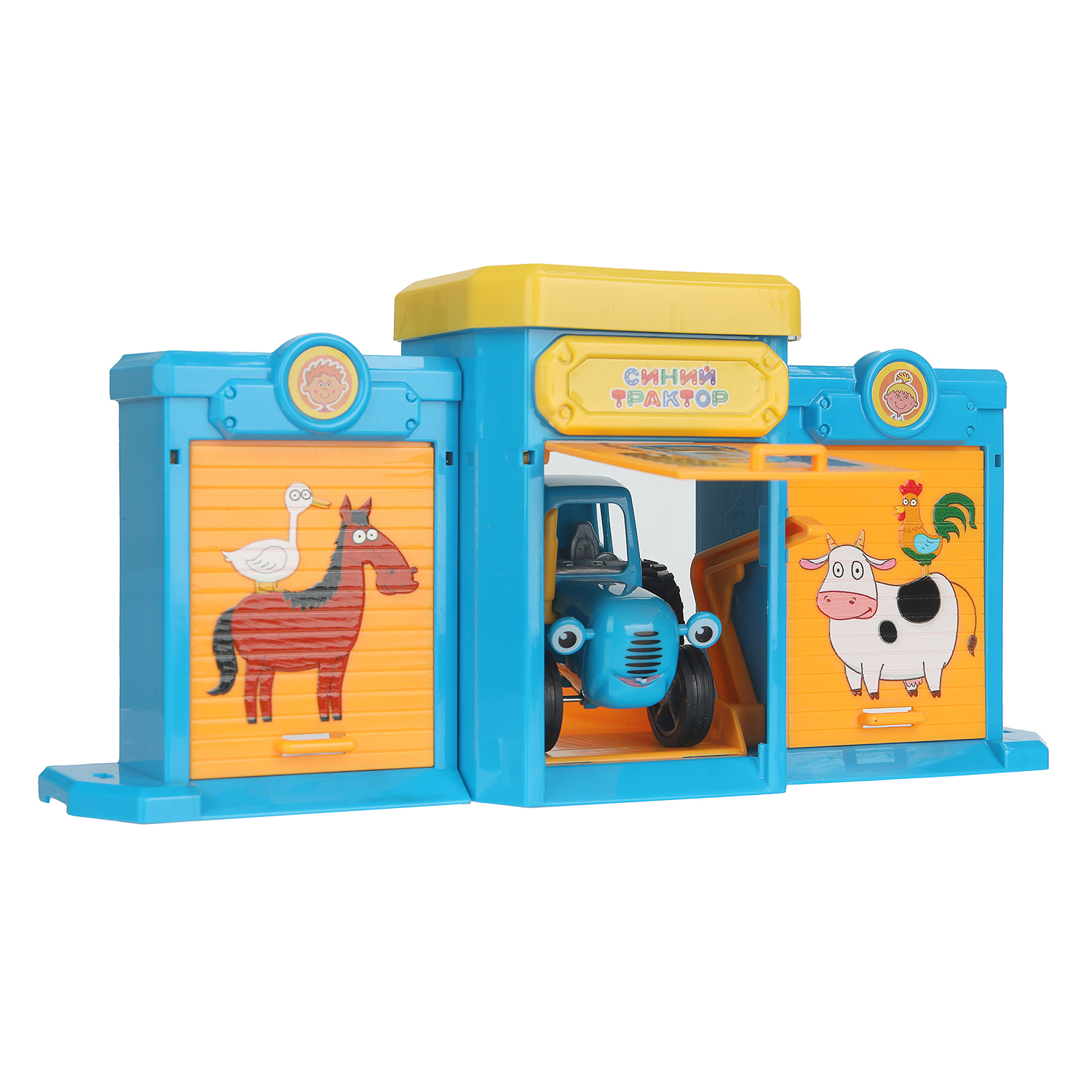Гараж Технопарк Гараж Синий трактор 403552 - фото 5
