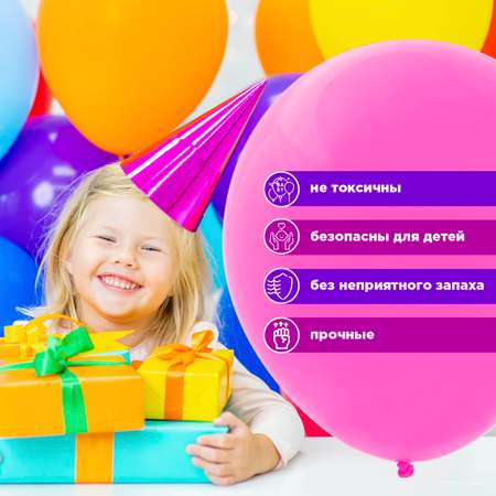 Воздушные шары латексные 100шт Paterra 401-542