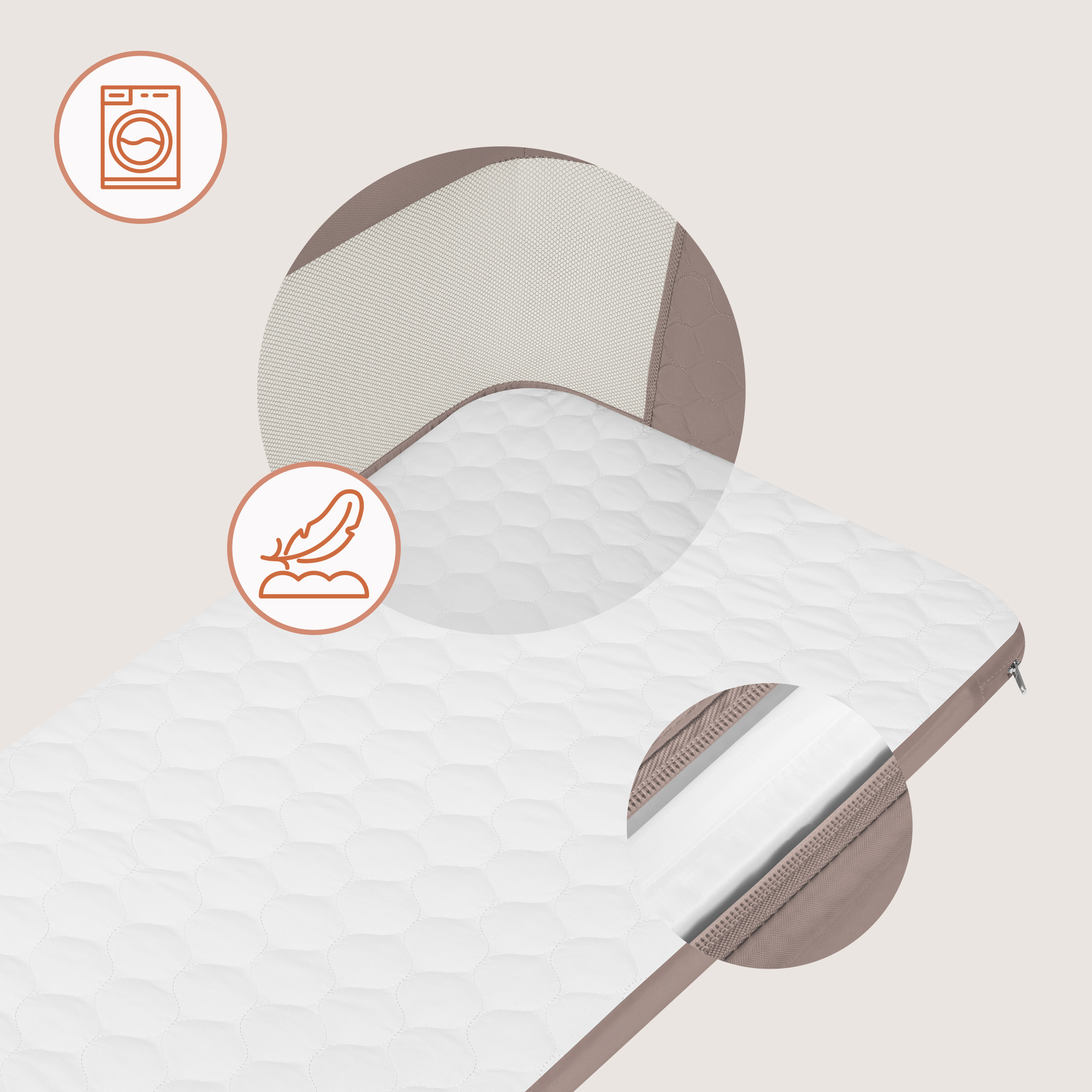 Колыбель Lionelo Jodie коричневый - фото 5