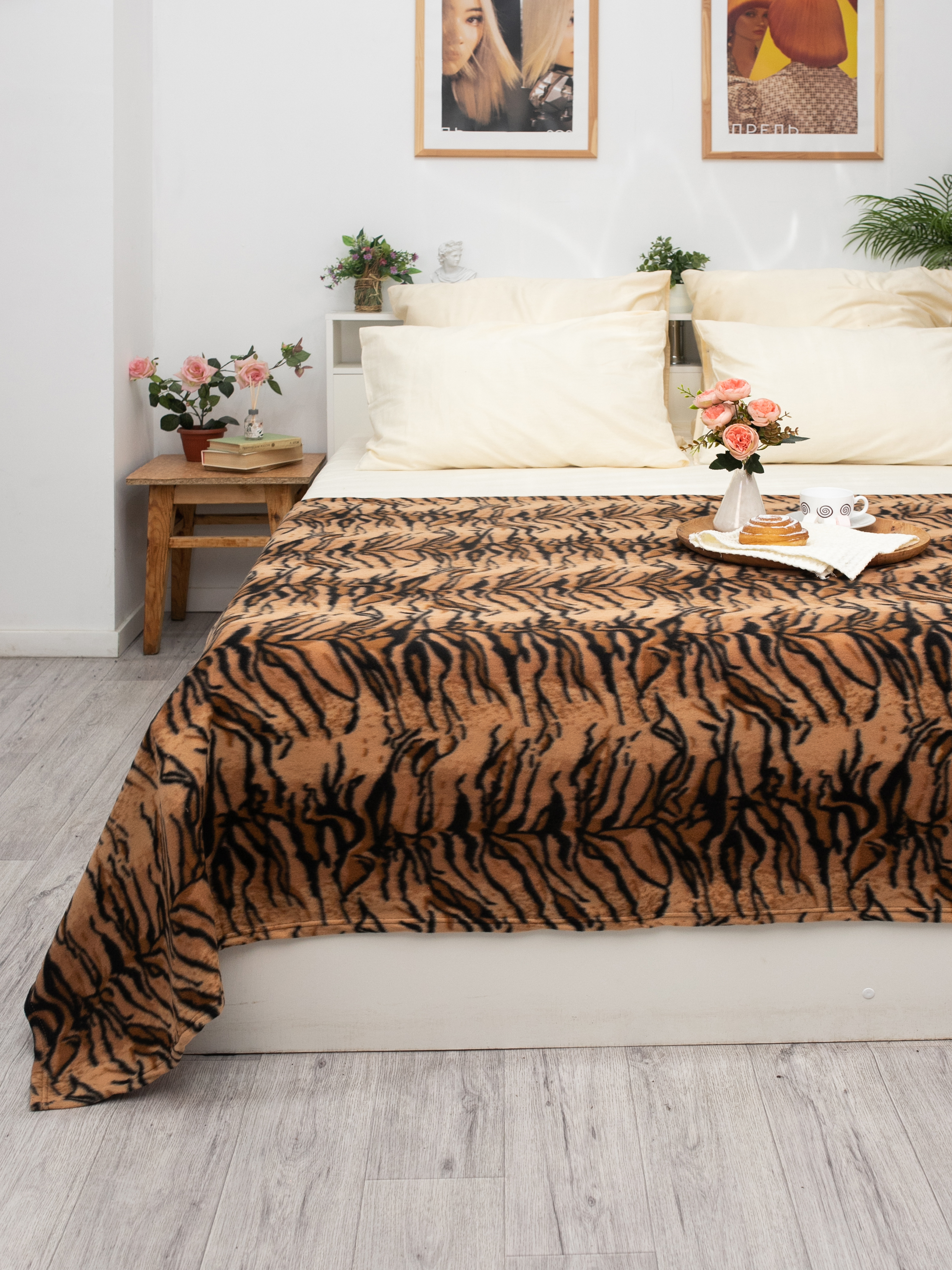 Плед Wellness Тигр флис 150 x 200 см - фото 1