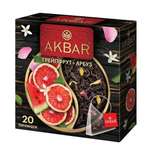 Чай Akbar Черный листовой Грейпфрут и Арбуз 20 пирамидок