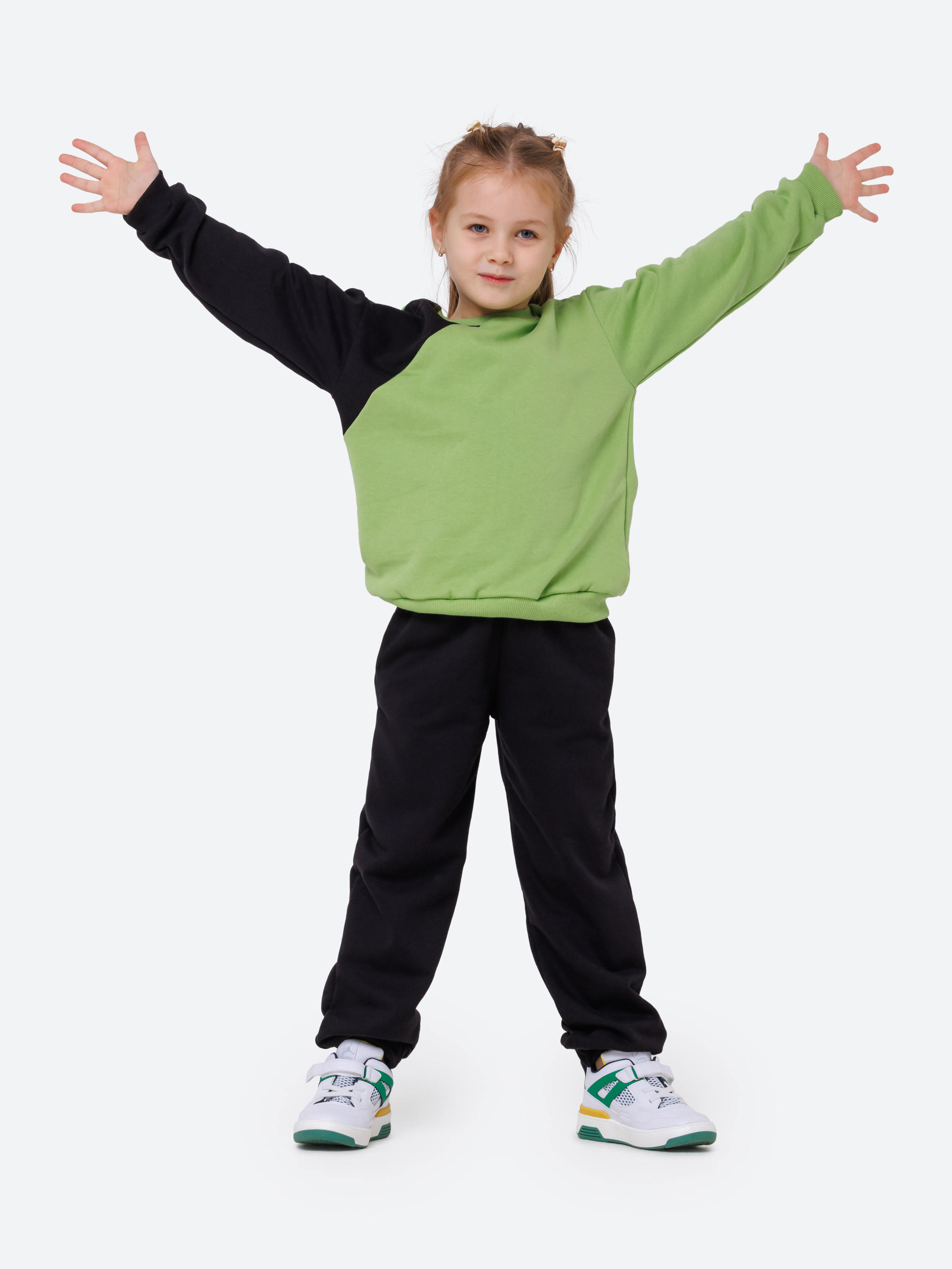 Спортивный костюм VEDDI 2261/6041ф-2025/черный/зеленый - фото 9