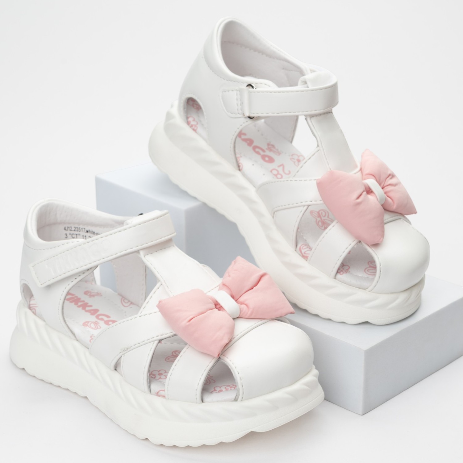 Сандалии TikkaGo 4J12_23517_white-pink - фото 1