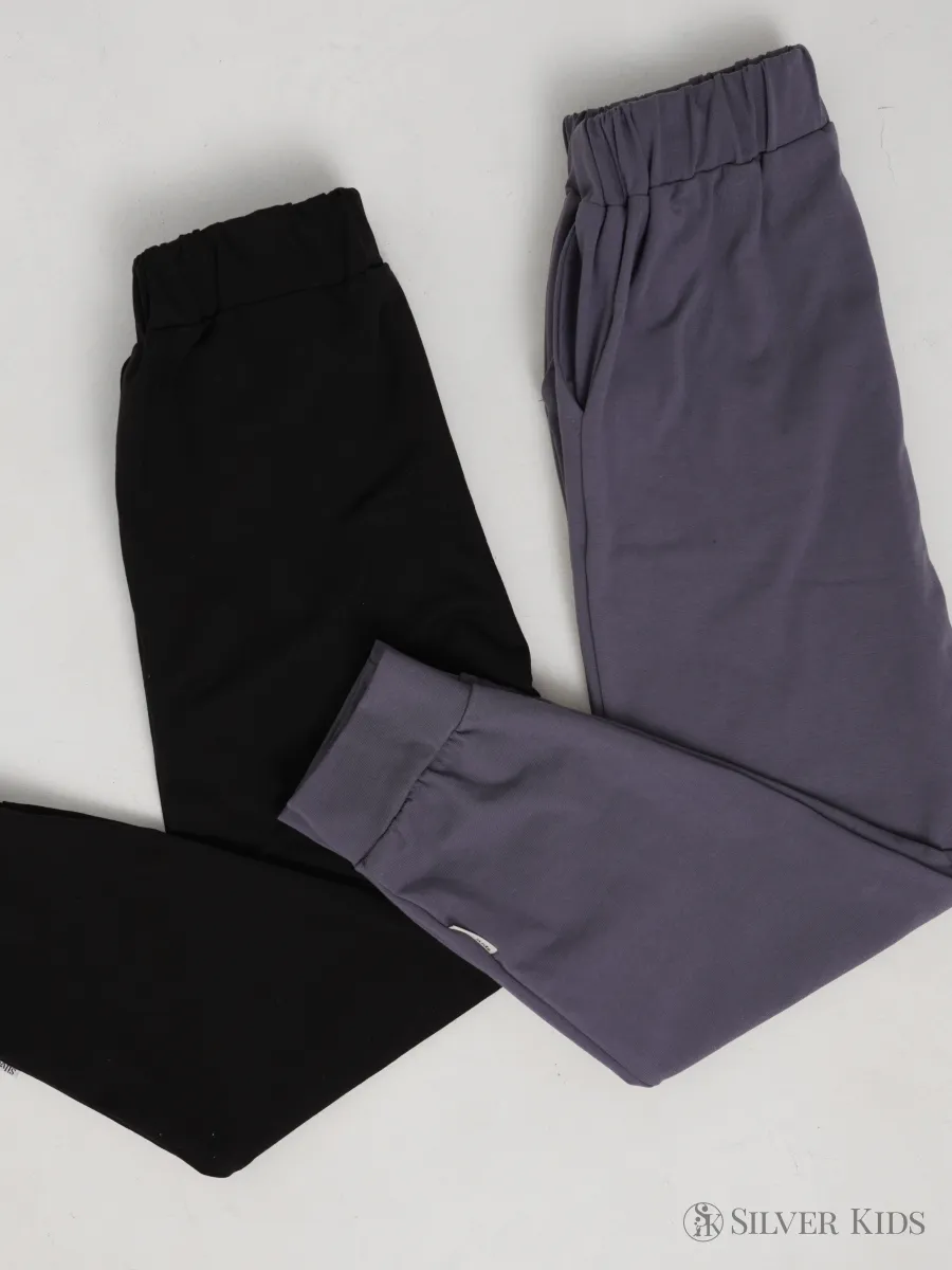 Брюки 2 шт Супер Пупс 2пр/штаны/темно-серый/черный - фото 14