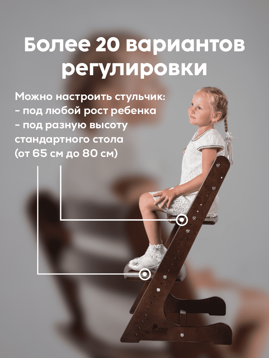 Стульчик для кормления Конёк Горбунёк Комфорт PRO трансформер - фото 8