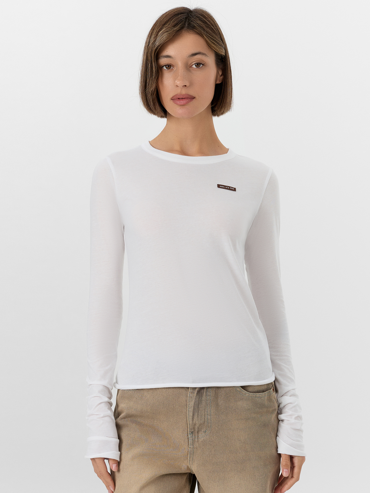 Лонгслив Mark Formelle (Марк Формэль) 122526/белый - фото 1