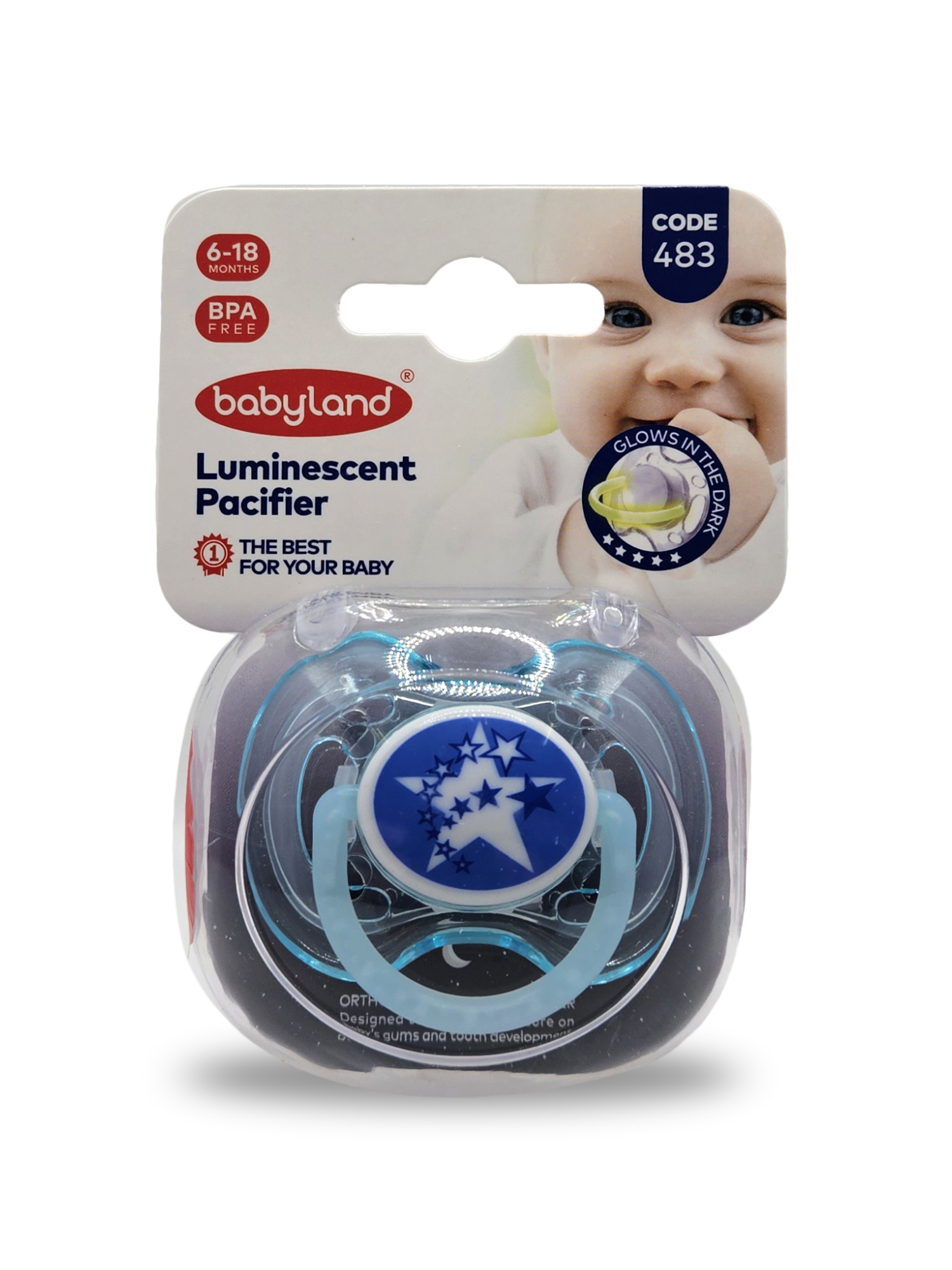 Пустышка Baby Land силикон ортодонтическая от 6 мес. 1 шт. - фото 2