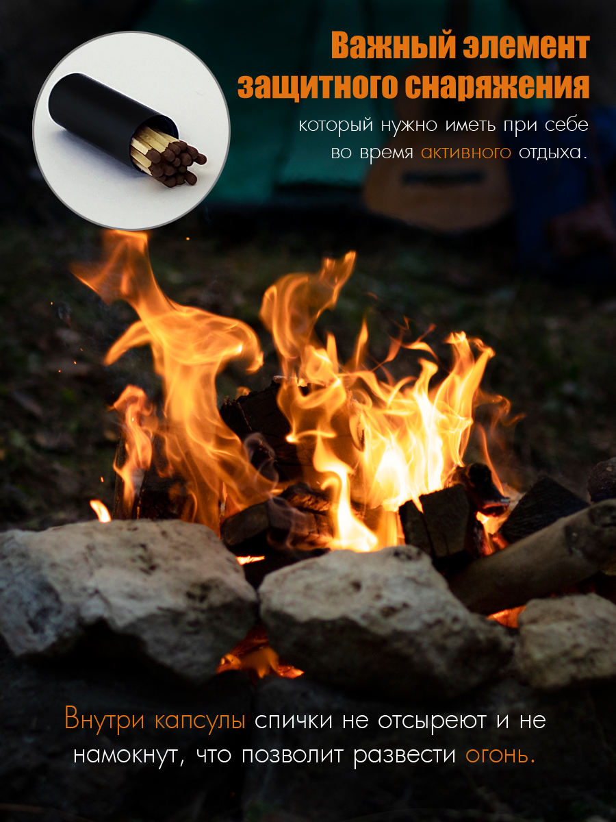 Капсула-брелок Solaris 14мм*52мм Черная - фото 5