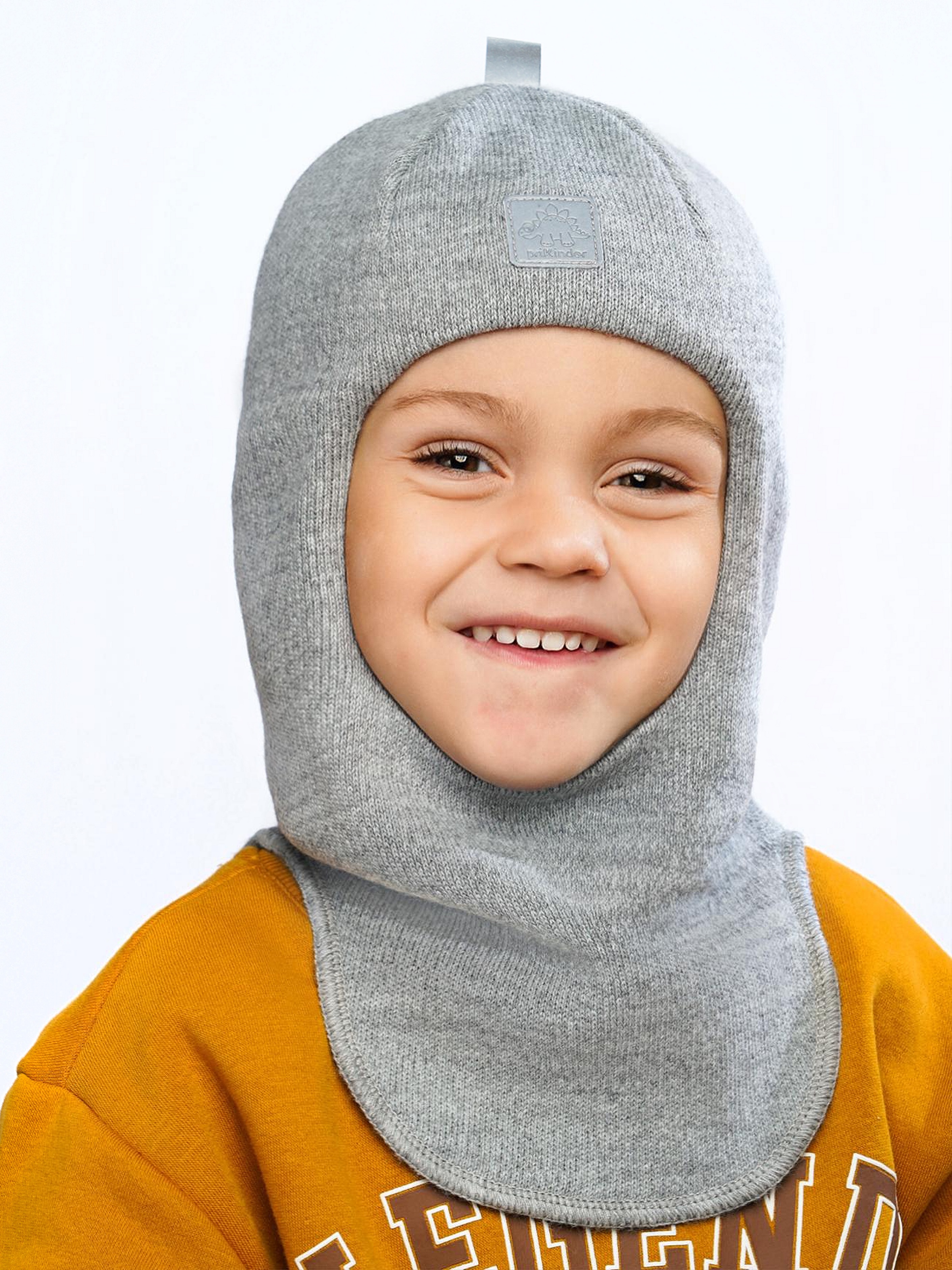 Шапка-шлем ПриКиндер MH3-6070/1 Цвет: Светлая сталь - фото 4