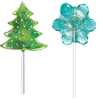 Карамель на палочке Конфитрейд Елочки/Снежинки 30г в ассортименте