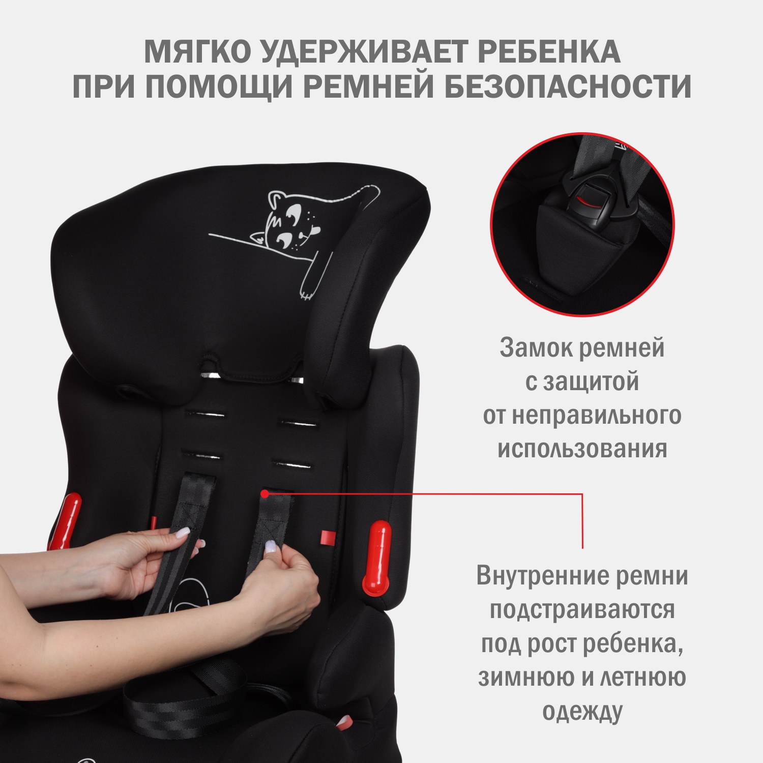 Автокресло SIGER 1/2/3 (9-36 кг) - фото 4