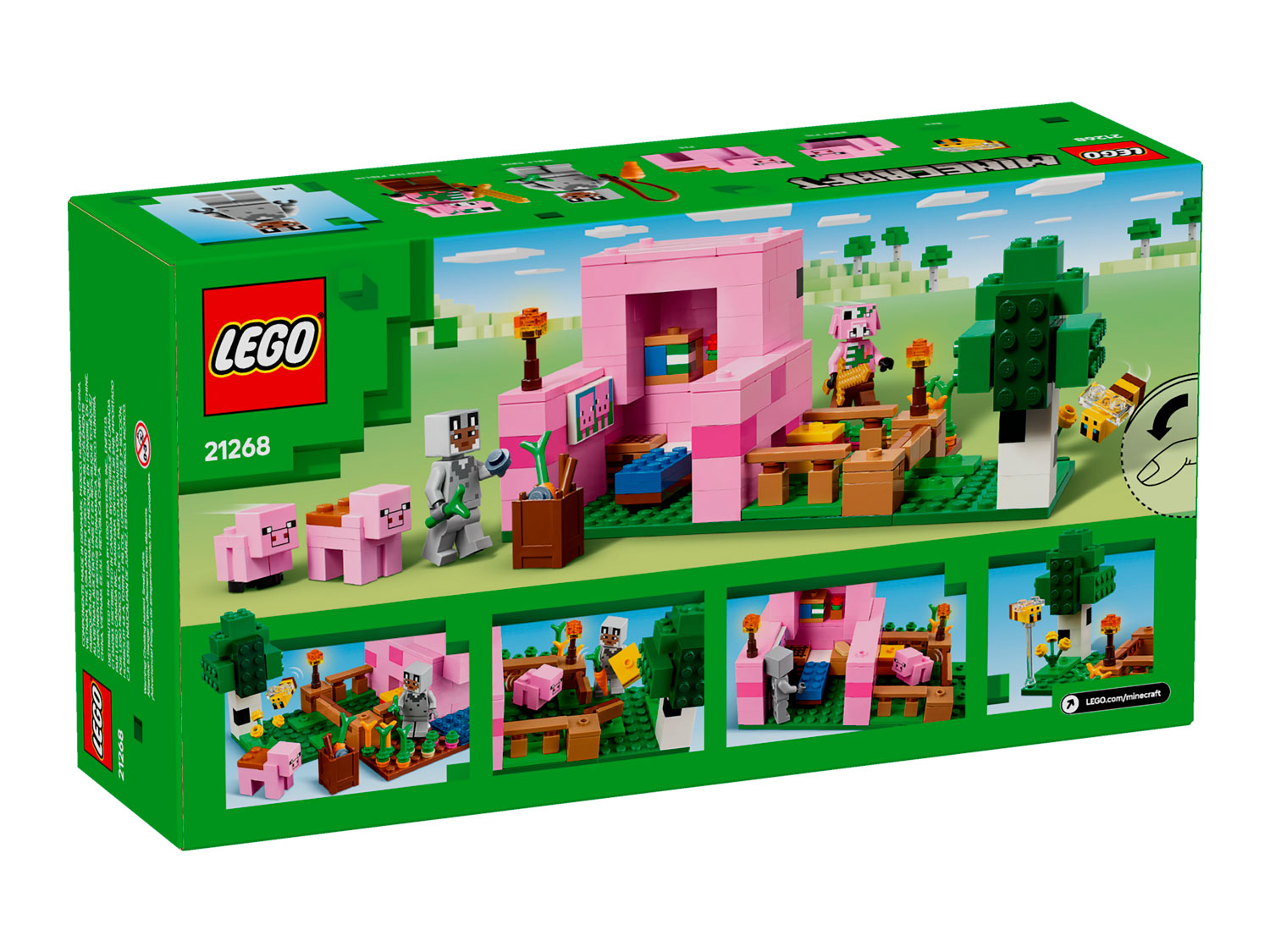 Конструктор LEGO Minecraft Домик для поросят 21268 238 дет. - фото 7