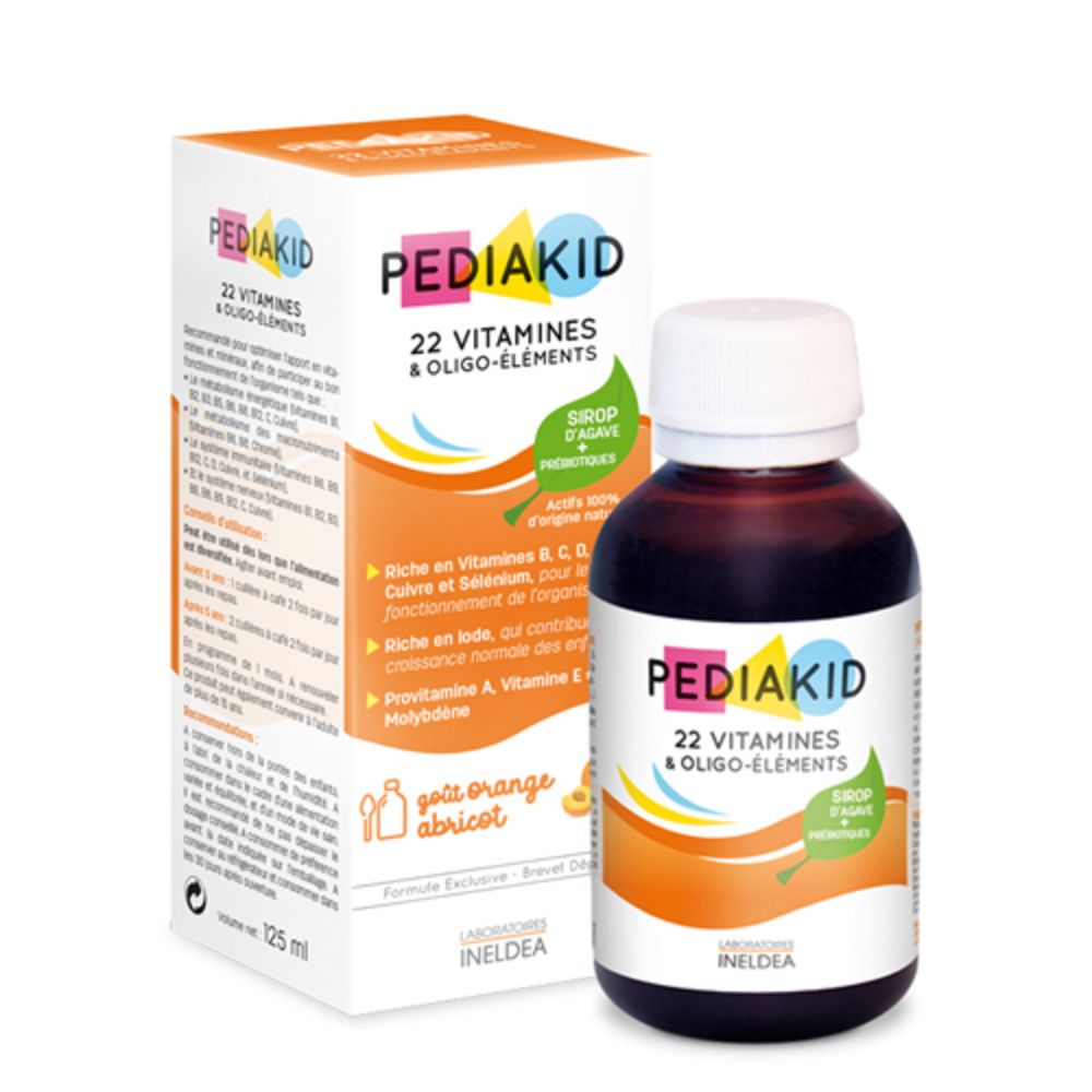 БАД Pediakid Сироп 22 Витамина и Олигоэлементы 125 мл - фото 1