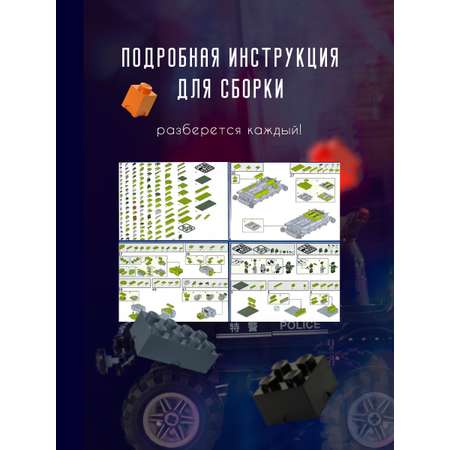 Конструктор BAZUMI Technic совместим с Lego блочный
