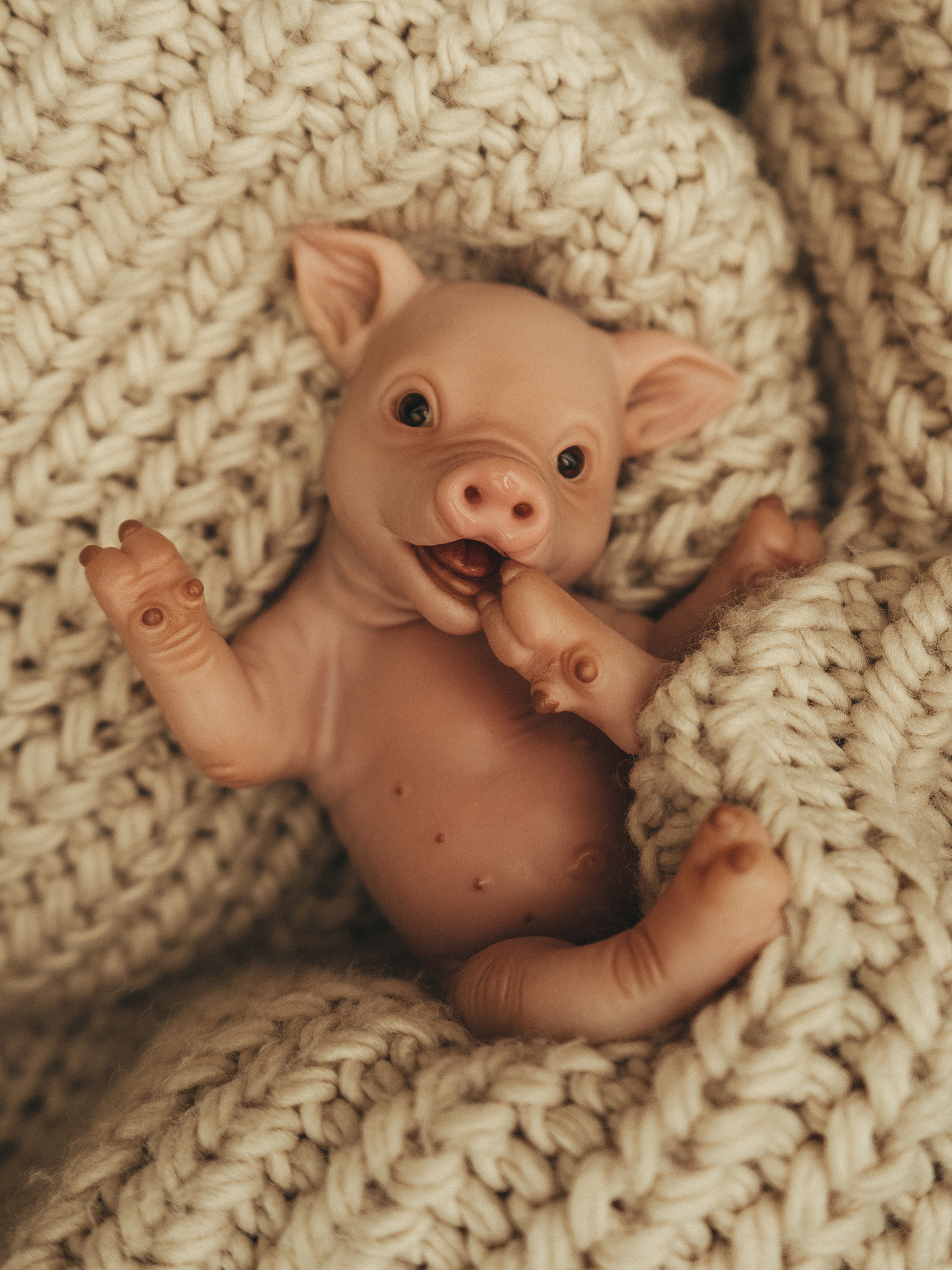 Кукла мини Magic Manufactory Magic Pets Свинья высота 16 см 4631171558326 - фото 1