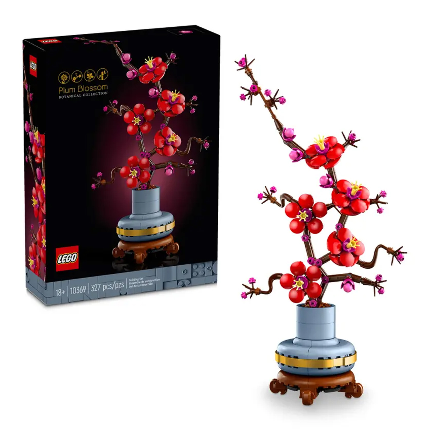 Конструктор LEGO Botanicals Цветок сливы 327 дет. - фото 1